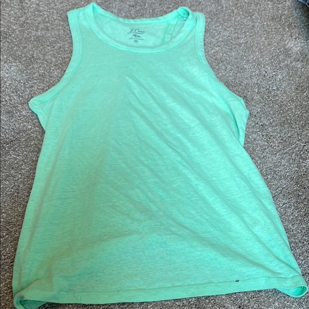 J. Crew Mint Green Tank Top